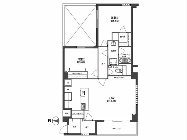 間取図。