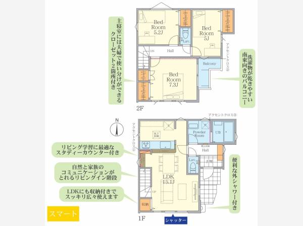 ファミリーに最適な間取り3LDK！