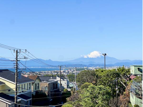 こんなにもはっきりと富士山を望めます！