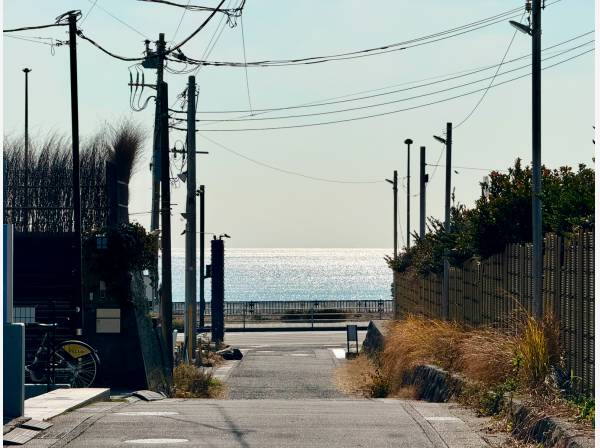 前面道路からの眺め！