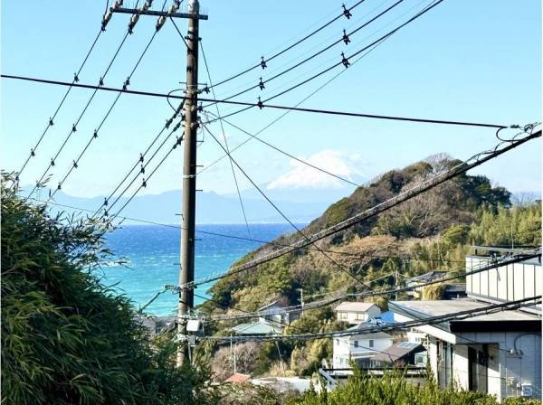 天気が良い時は富士山も見えます。