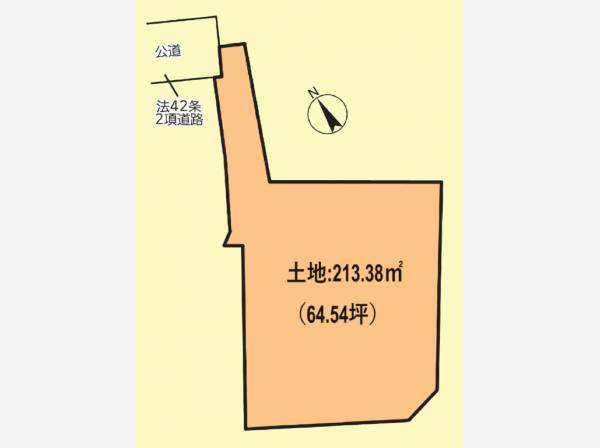 敷地面積は約64坪・ゆとりあるプランが可能です