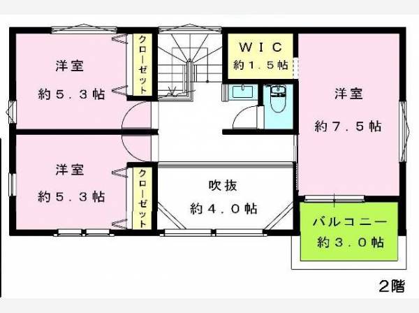 ２階間取図