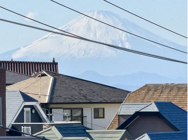 迫力ある富士山を